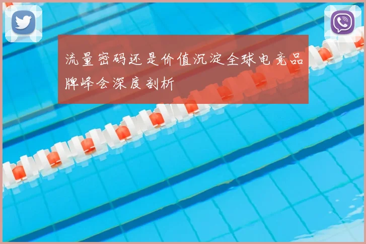 流量密码还是价值沉淀全球电竞品牌峰会深度剖析